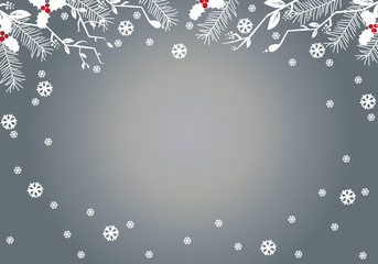 grey background for christmas and New Year 