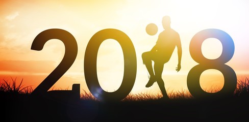 Composite image of silhouette of a soccer player  © vectorfusionart