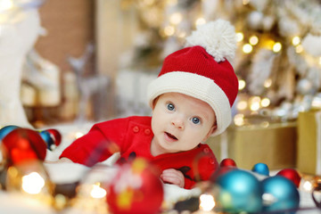 funny christmas newborn