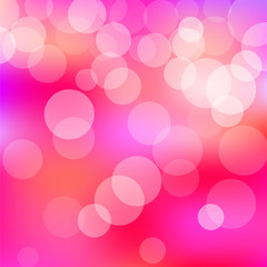 Pink background with bokeh lights