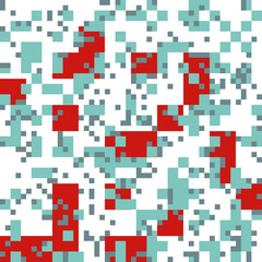 Fototapeta premium Knitted Christmas Abstract Square Pattern