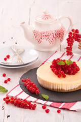 Redcurrant cheesecake. 