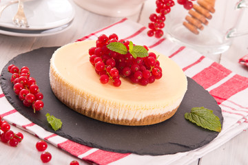 Redcurrant cheesecake. 