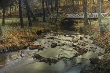 Autumn bridge Czech