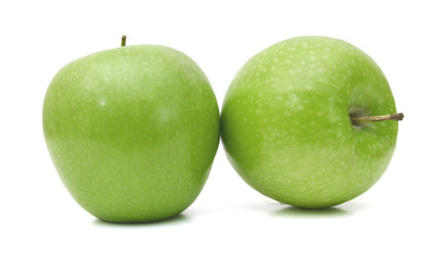 Green apple, isolated on white background