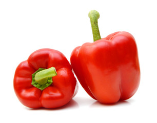 Red pepper isolated on white background