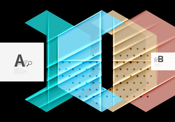 Color triangles background design