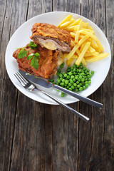 Cutlet Cordon Blue with French fries