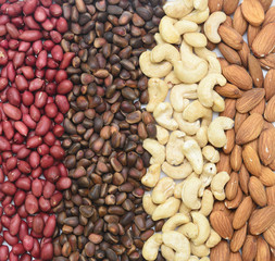 mixed nuts background