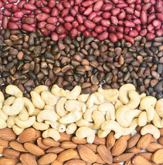 mixed nuts background