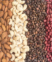 mixed nuts background