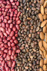 mixed nuts background