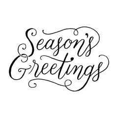 Season's Greetings Hand Lettering   © Giraphics