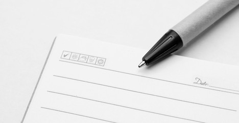 pen on notebook paper texture line