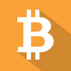 Obraz premium Bitcoin sign icon. Vector illustration.
