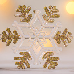 Christmas decoration in the form of snowflake
