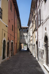 Fototapeta na wymiar Borgo Velino (Rieti, Lazio, Italy), old street