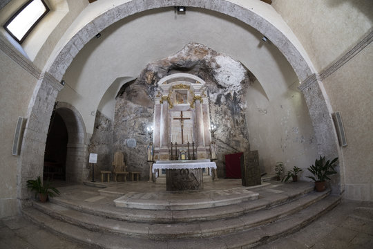 Church of Madonna delle Grotte at Antrodoco (Rieti, Italy)