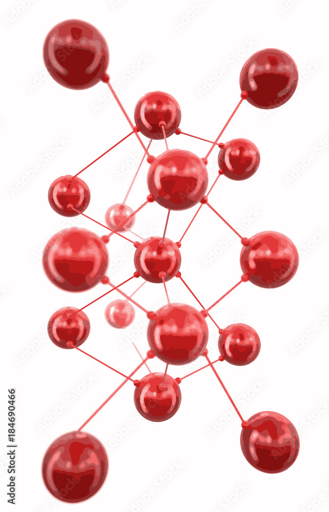Poster 3d scheme. image with clipping path