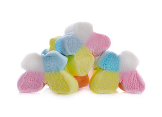 marshmallows candy isolated on white background