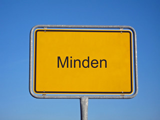 ortseingangsschild minden