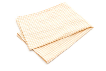 kitchen cloth (napkin) on white background