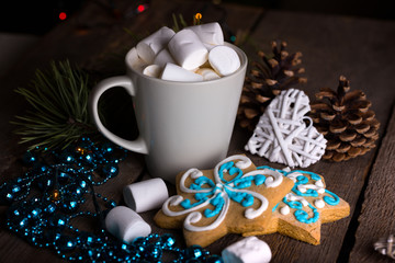 New Year card - cup