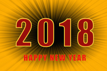 Happy new year 2018 text
