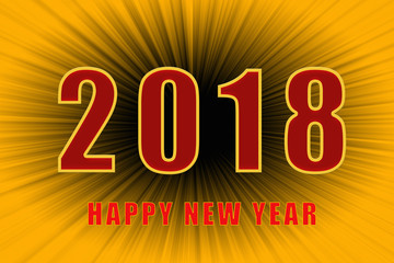 Happy new year 2018 text