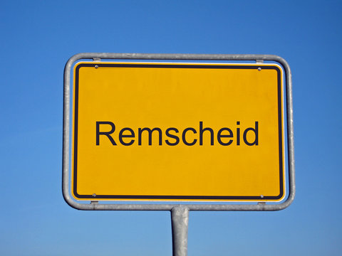 ortseingangsschild remscheid