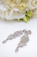 Beautiful earrings for the bride