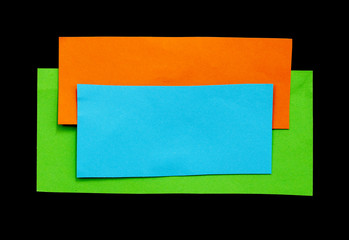 Fototapeta premium torn paper isolated on black background