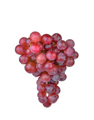 Grapes isolated on white background.