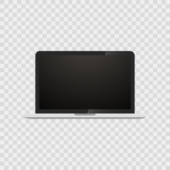 Realistic laptop computer