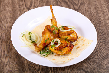 Grilled quail