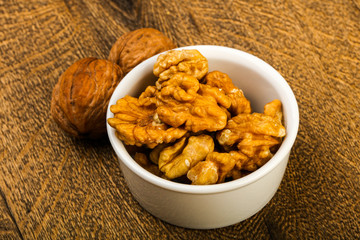 Opened walnuts