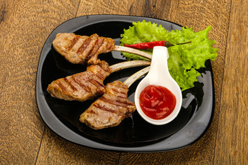 Grilled lamb