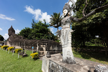 Wat Xieng Khuan Buddha park. Vientiane, Laos..