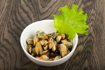Pickled mussels