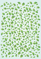 Leaves pattern. Vector illustration