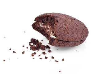 Chocolate isolated white background