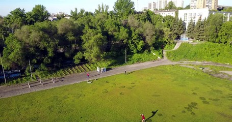 aviamodel sports video on 4K dron, Russia