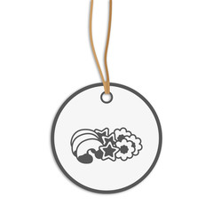 grauer Anhänger - Plätzchen