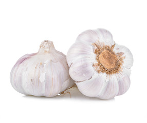 Garlic isolated on white