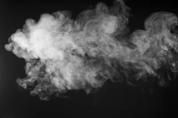 Papier Peint photo autocollant Fumée fumée sur noir