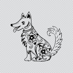 Decorative dog. Chinese Zodiac Sign