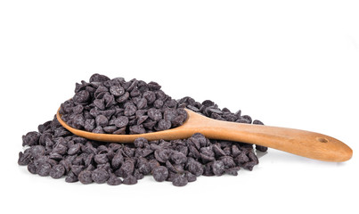  chocolate chip isolated on white background