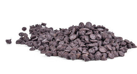  chocolate chip isolated on white background