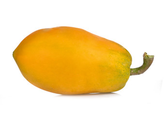 Papaya on white background