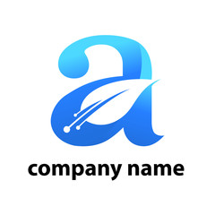 Logo technology company is very professional
